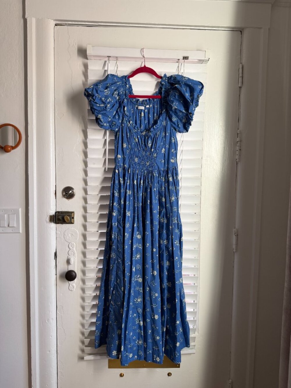 RARE Doen Deia Dress in Blue Bouton De Rose - Picture 3 of 7